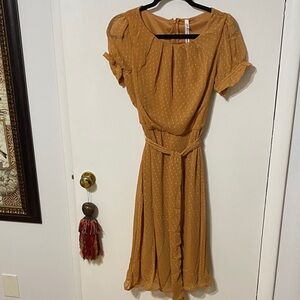 NY Collection Women's Midi Dress in Amber